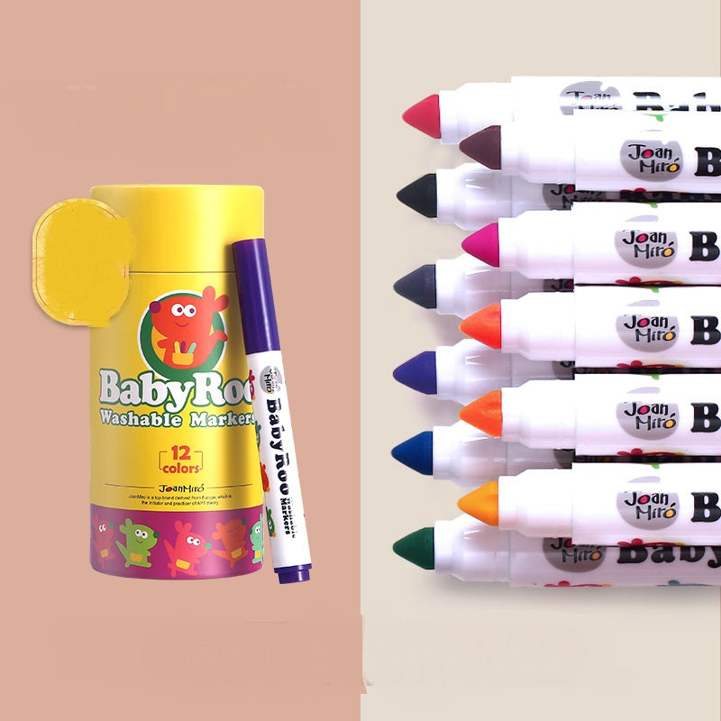 New Children's Color Washable Crayons Set