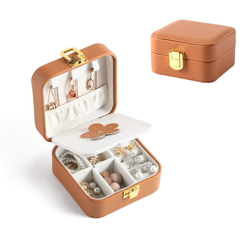 Jewelry Storage Box Pu Leather Ring Box