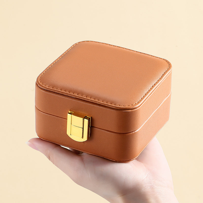 Jewelry Storage Box Pu Leather Ring Box