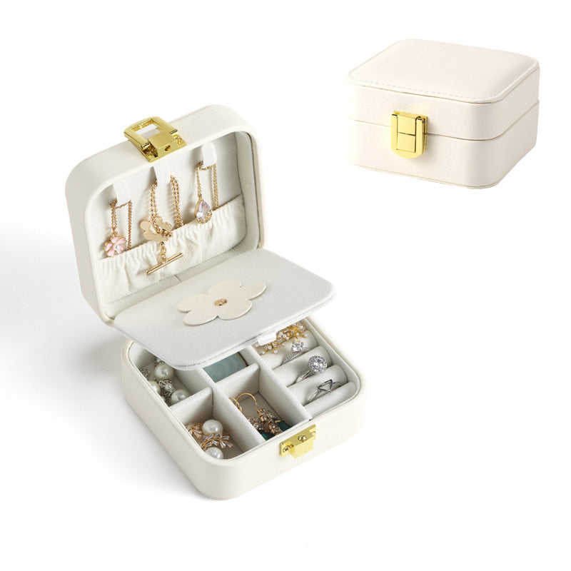 Jewelry Storage Box Pu Leather Ring Box