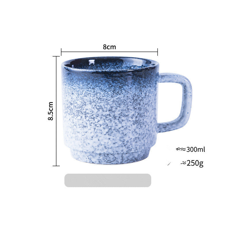 Tasse japonaise en céramique Tasse à eau Tasse à café Tasse à anse Tasse à boire Tasse à lait domestique Tasse à jus Tasse à thé