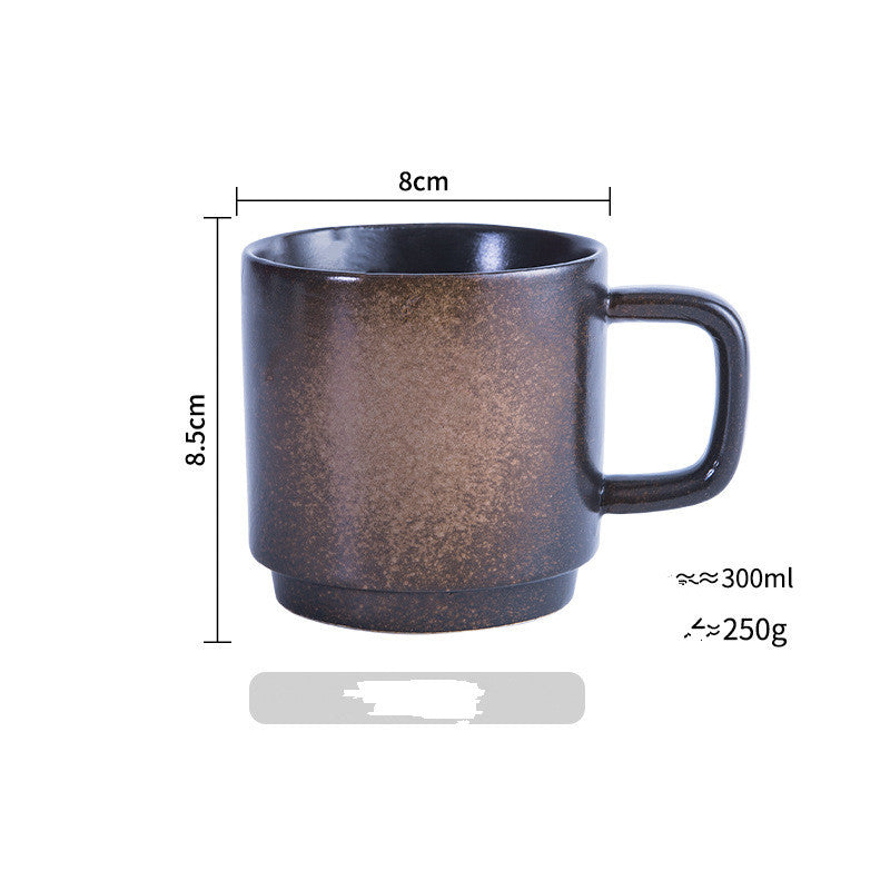 Tasse japonaise en céramique Tasse à eau Tasse à café Tasse à anse Tasse à boire Tasse à lait domestique Tasse à jus Tasse à thé