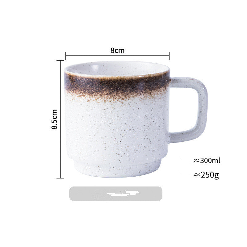 Tasse japonaise en céramique Tasse à eau Tasse à café Tasse à anse Tasse à boire Tasse à lait domestique Tasse à jus Tasse à thé