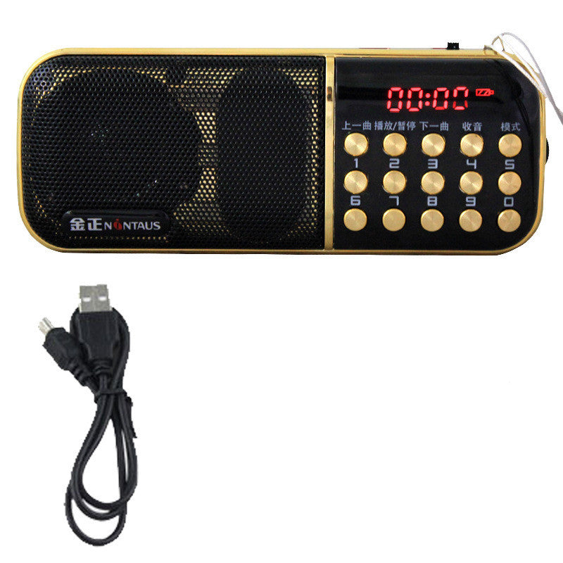 Jinzheng B851 Dual Card Dual Battery Card Small Speaker Old Man Radio Mp3 Player Singing Opera Machine Wholesale