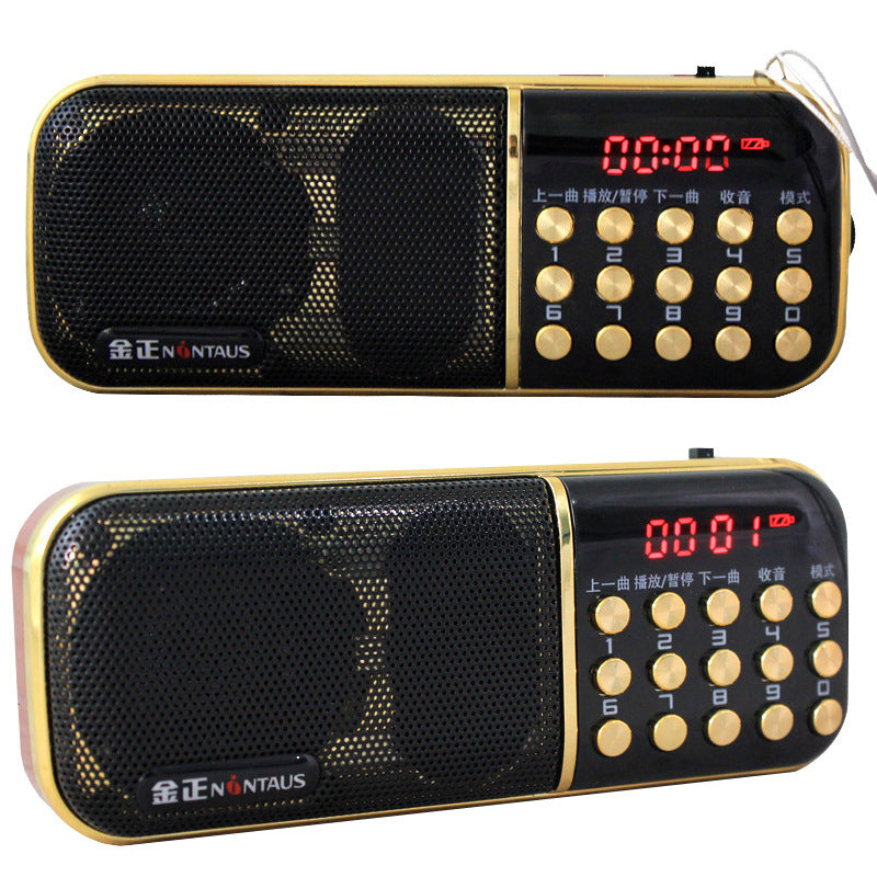 Jinzheng B851 Dual Card Dual Battery Card Small Speaker Old Man Radio Mp3 Player Singing Opera Machine Wholesale