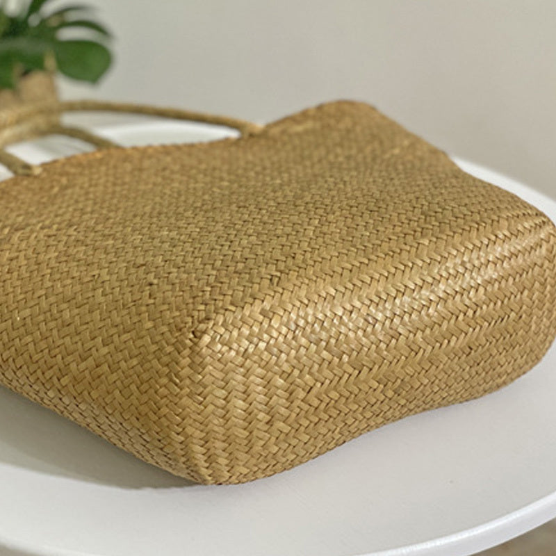 Large Capacity Rattan Straw Woven Tote Bag