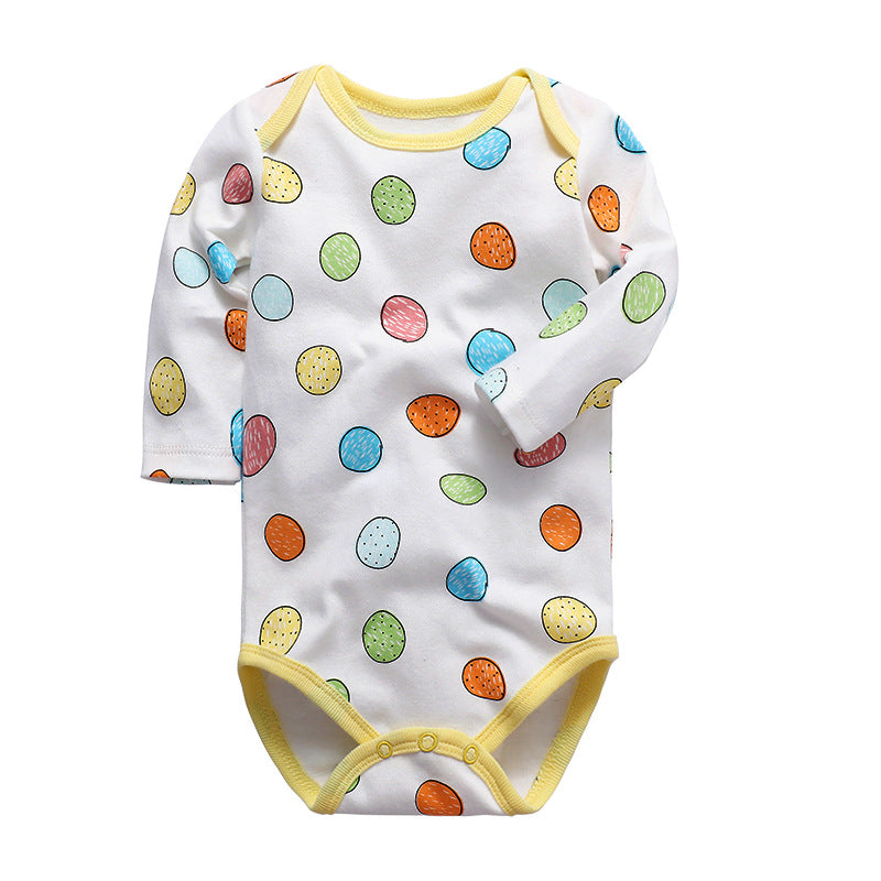 Cotton Long-Sleeved Triangle Romper Spring And Autumn Children'S Romper Bag Fart Clothes Baby And Children'S Clothing