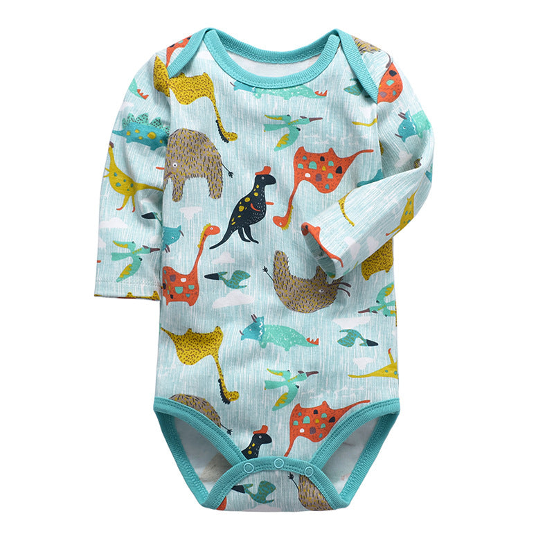 Cotton Long-Sleeved Triangle Romper Spring And Autumn Children'S Romper Bag Fart Clothes Baby And Children'S Clothing