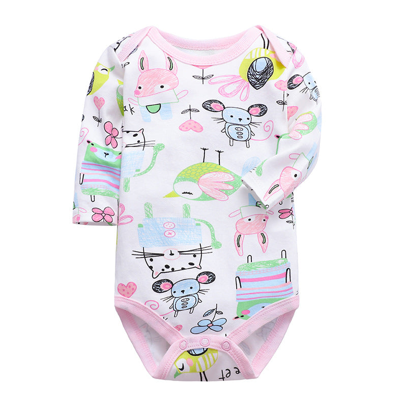 Cotton Long-Sleeved Triangle Romper Spring And Autumn Children'S Romper Bag Fart Clothes Baby And Children'S Clothing