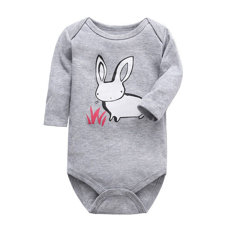 Cotton Long-Sleeved Triangle Romper Spring And Autumn Children'S Romper Bag Fart Clothes Baby And Children'S Clothing