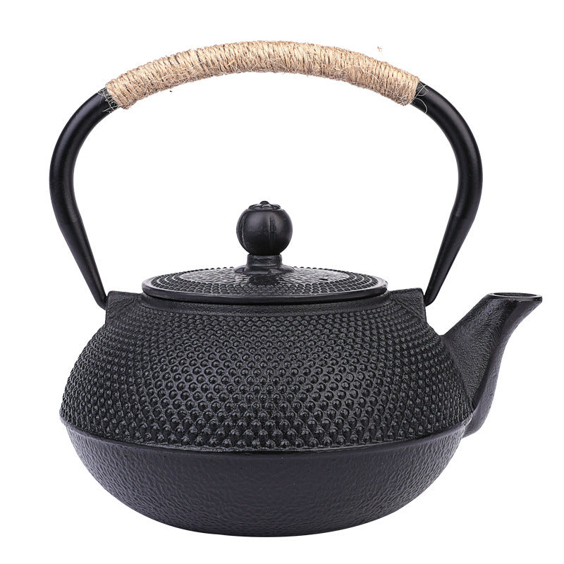 Antique Cast Iron Teapot Making Tea Single Pot