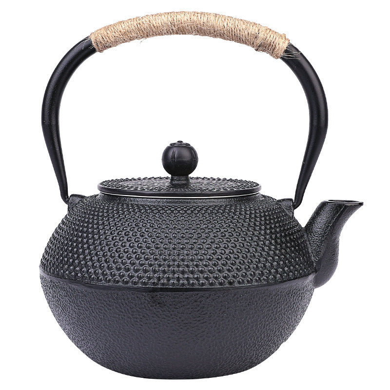 Antique Cast Iron Teapot Making Tea Single Pot