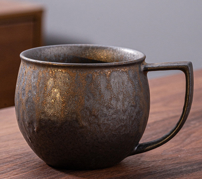 Gilt Glaze Coffee Cup Japanese Style Cup And Saucer Set
