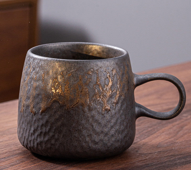 Gilt Glaze Coffee Cup Japanese Style Cup And Saucer Set