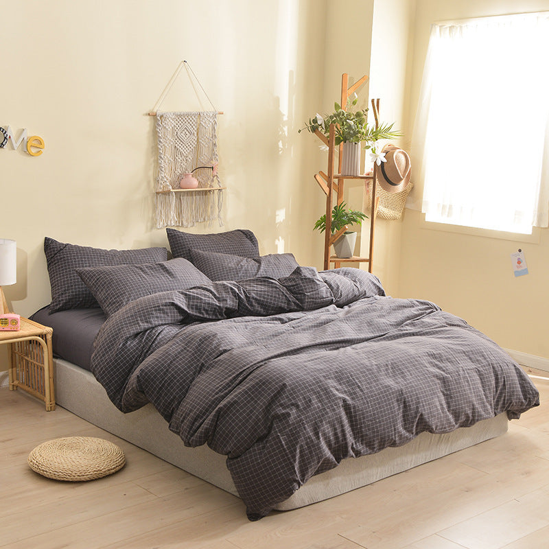 Wuyin Four Piece Cotton Washed Cotton Set