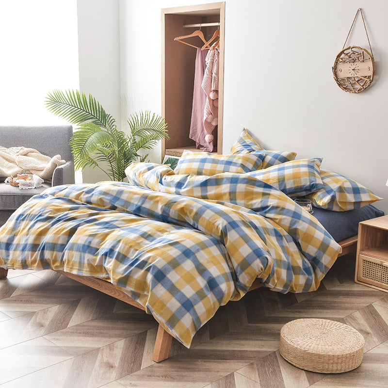 Wuyin Four Piece Cotton Washed Cotton Set