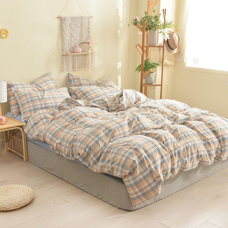 Wuyin Four Piece Cotton Washed Cotton Set