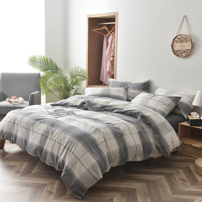 Wuyin Four Piece Cotton Washed Cotton Set