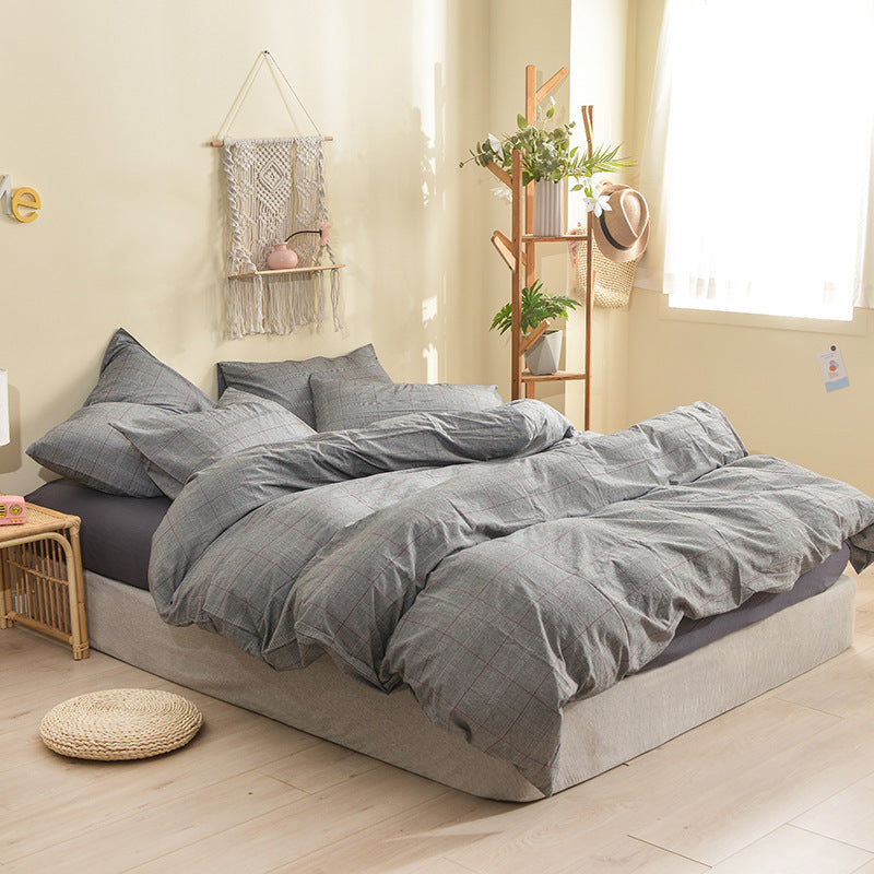 Wuyin Four Piece Cotton Washed Cotton Set
