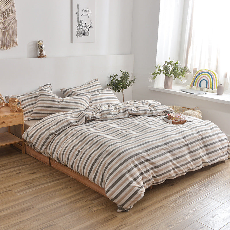 Wuyin Four Piece Cotton Washed Cotton Set