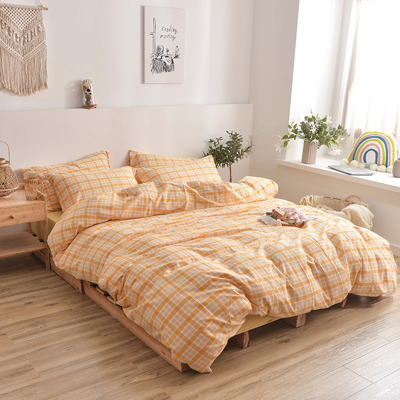 Wuyin Four Piece Cotton Washed Cotton Set