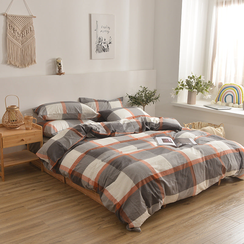 Wuyin Four Piece Cotton Washed Cotton Set
