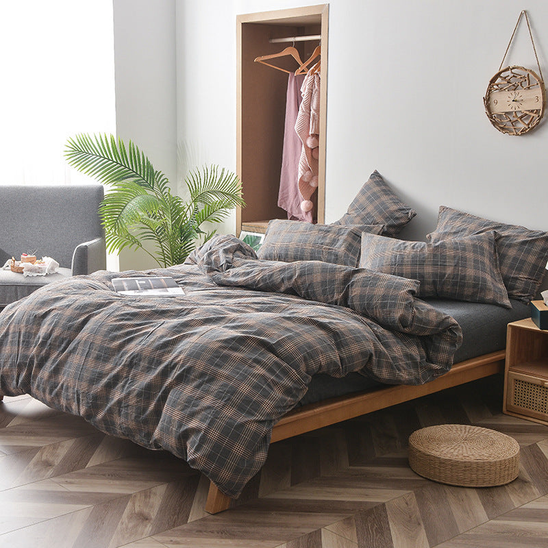 Wuyin Four Piece Cotton Washed Cotton Set