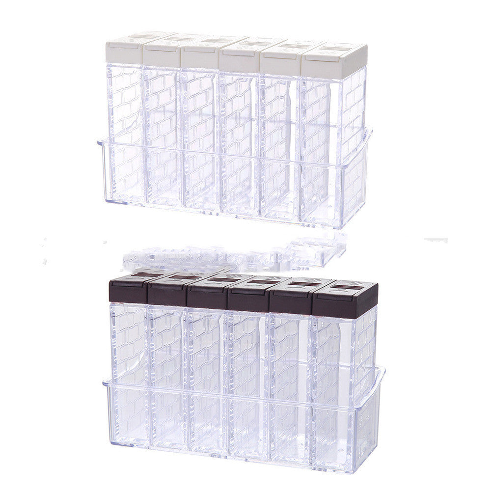 Moisture-Proof Six-Piece Seasoning Box