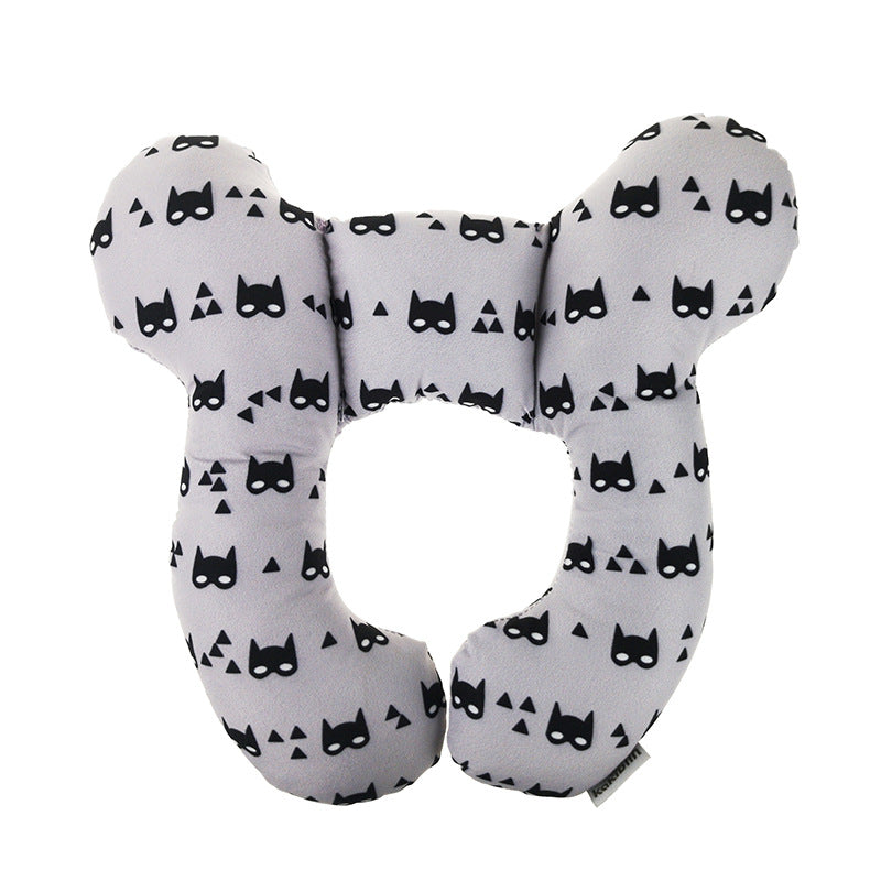 Oreiller pour bébé, lit de bébé, siège de sécurité en U, protège-nuque, oreiller de poussette fixe stéréotypé