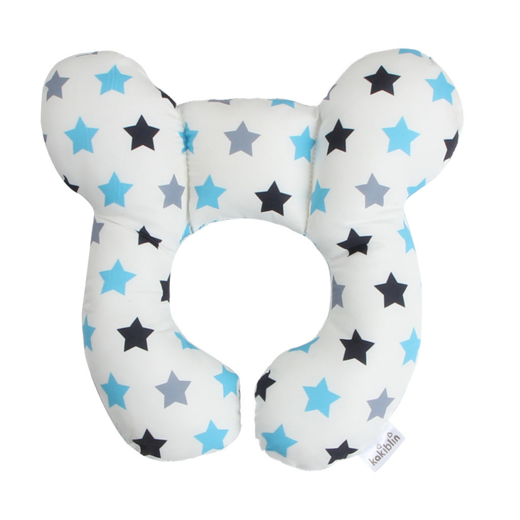 Oreiller pour bébé, lit de bébé, siège de sécurité en U, protège-nuque, oreiller de poussette fixe stéréotypé