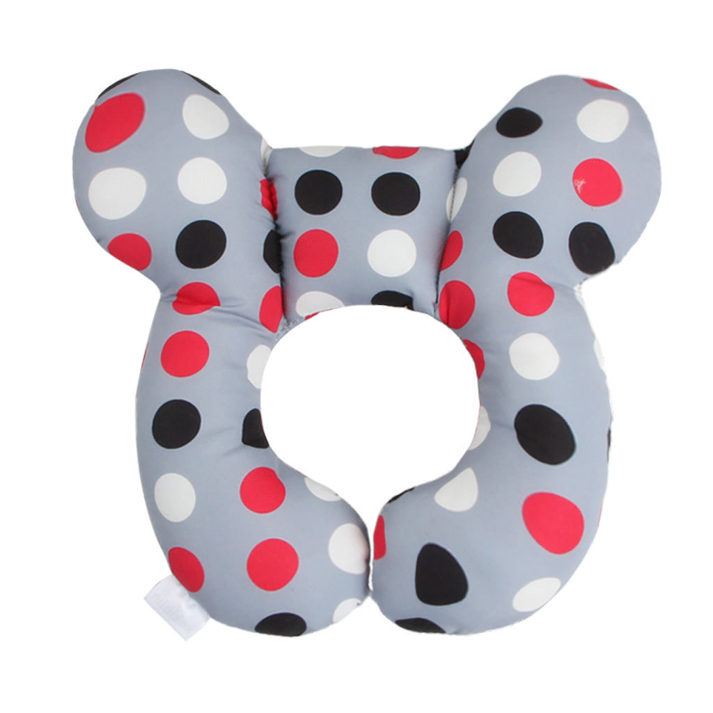 Oreiller pour bébé, lit de bébé, siège de sécurité en U, protège-nuque, oreiller de poussette fixe stéréotypé