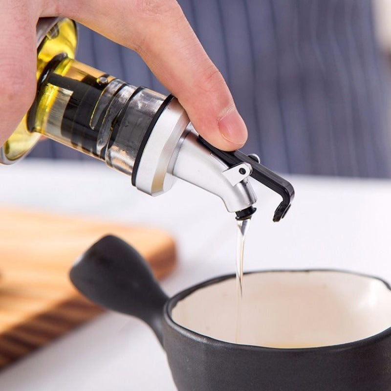 Japanese Stainless Steel Glass Oil Pot Soy Sauce Bottle