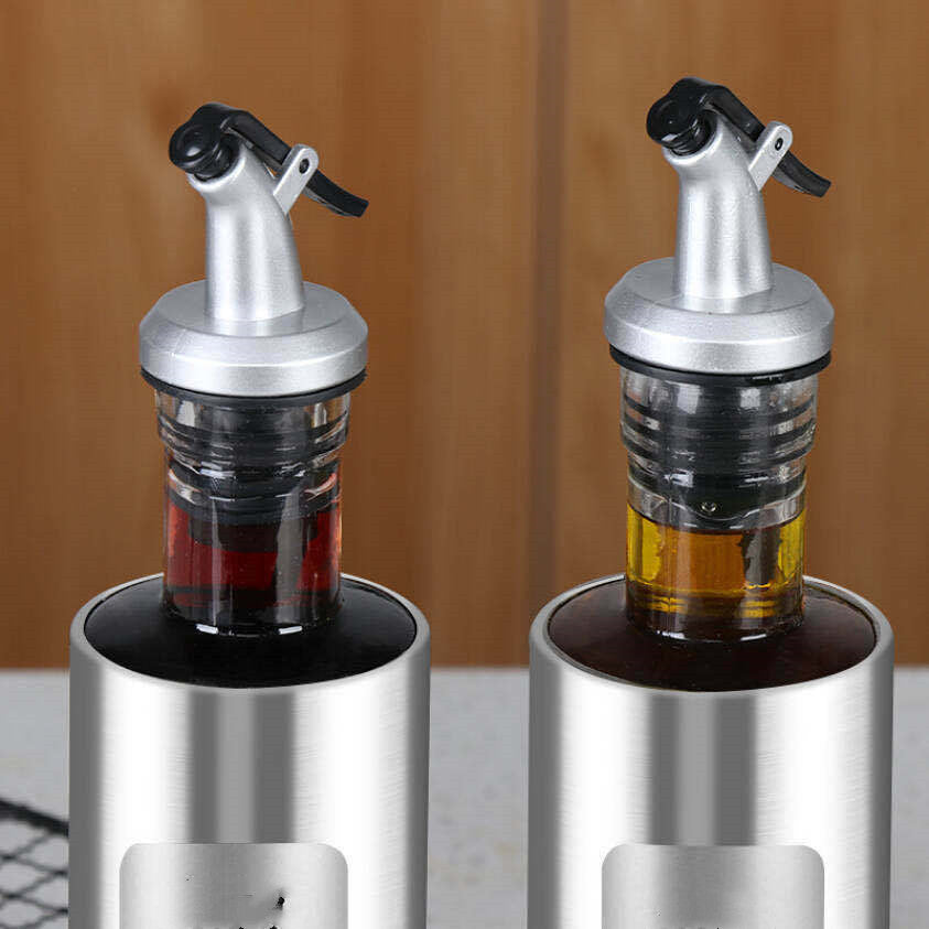 Japanese Stainless Steel Glass Oil Pot Soy Sauce Bottle