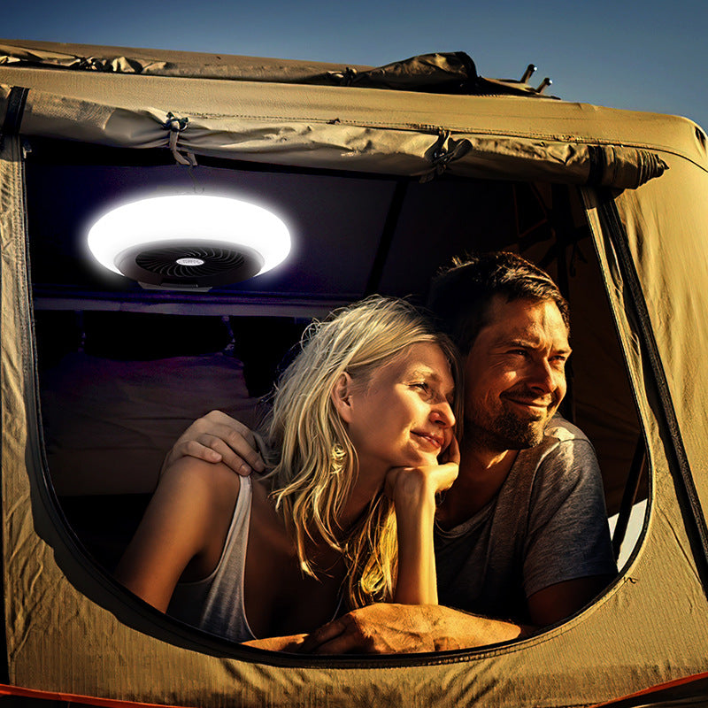 Outdoor Portable Camping Tent Fan Light