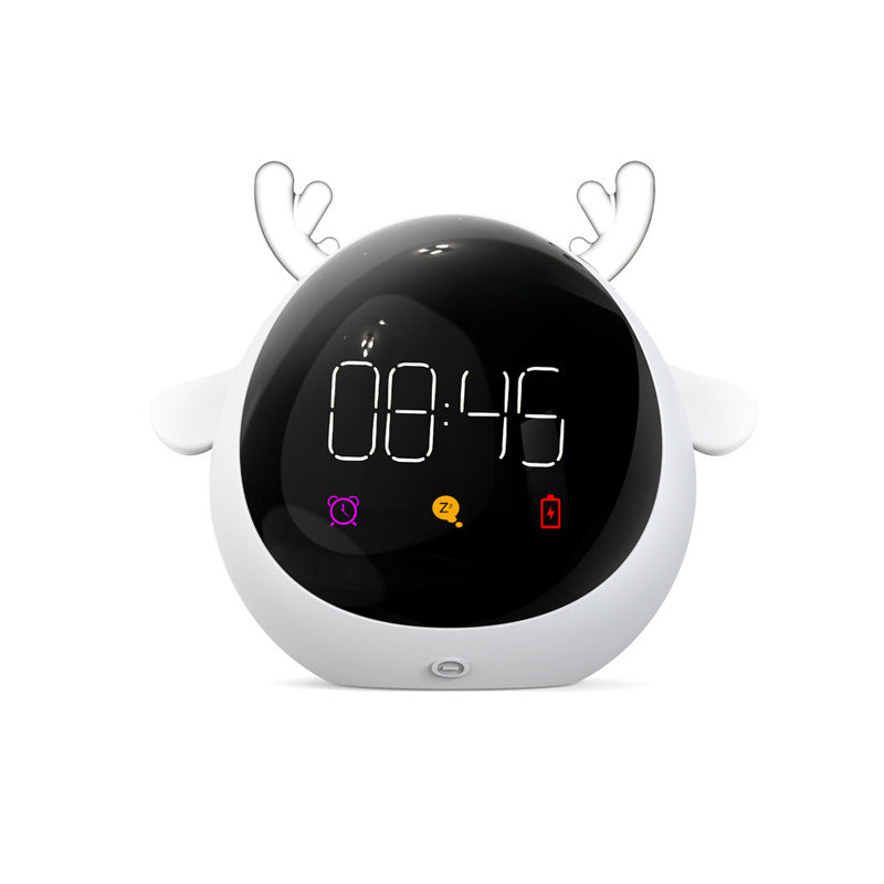 Cute Pet Time Light Smart Small Alarm Clock Mute Bedside Cute Cartoon Alarm Children Electronic Alarm Clock For Students