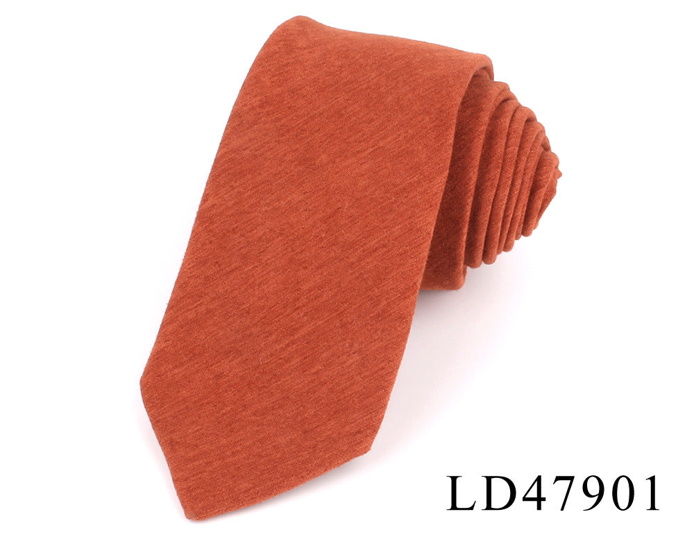 Suede Narrow 6cm Candy Suit Accessories Tie