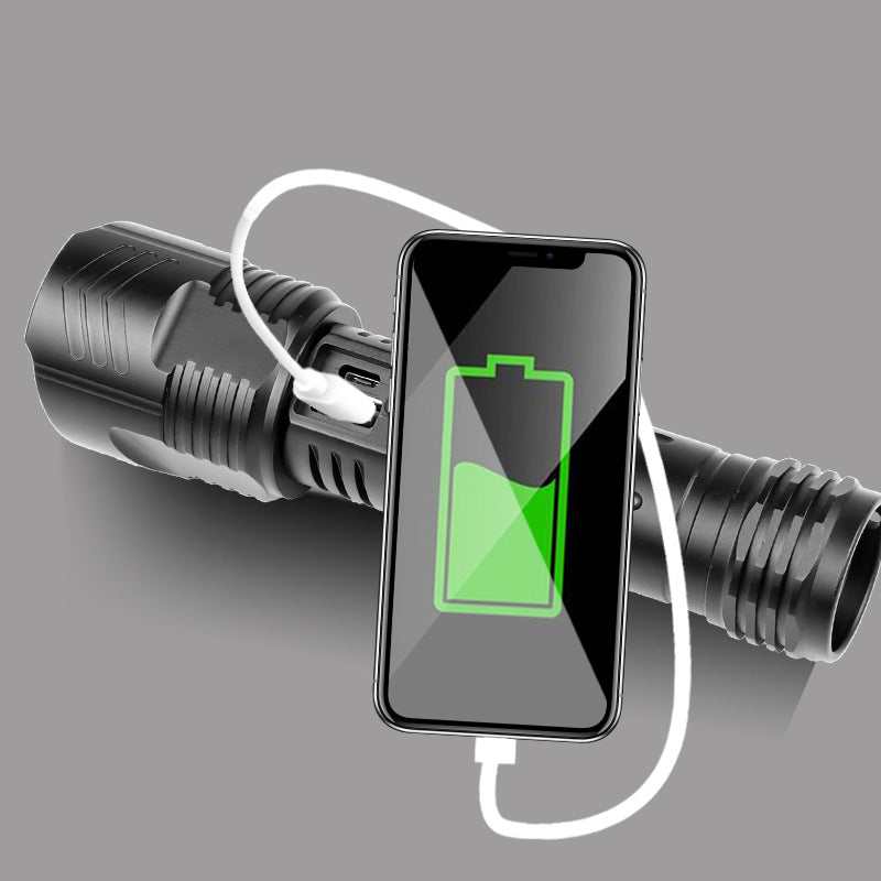 Lampe de poche éblouissante Xhp90 USB Zoom Xhp99 pour éclairage extérieur
