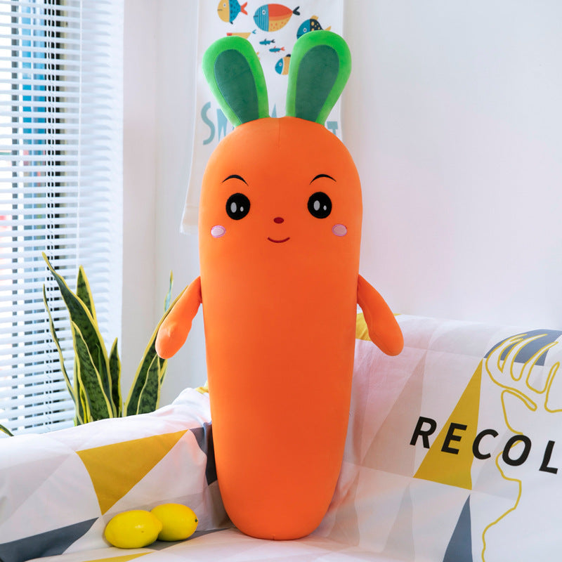 Dessin animé Plante Sourire Carotte Peluche Jouet Simulation Légume Carotte Oreiller Poupées Peluches Douces Pour