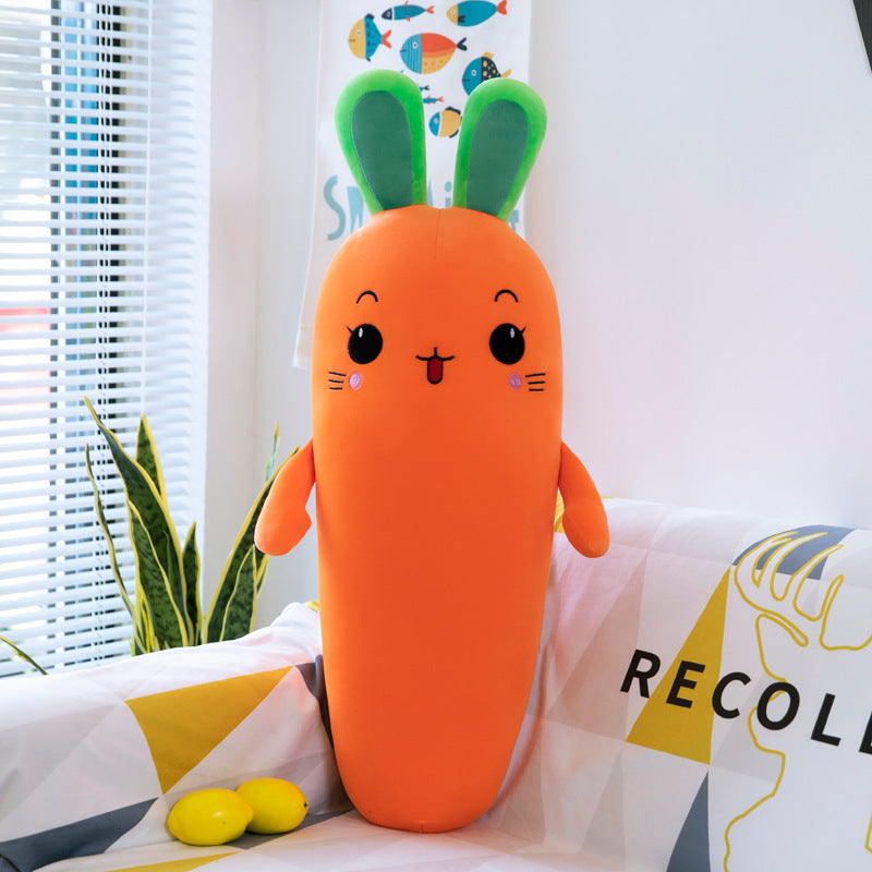 Dessin animé Plante Sourire Carotte Peluche Jouet Simulation Légume Carotte Oreiller Poupées Peluches Douces Pour