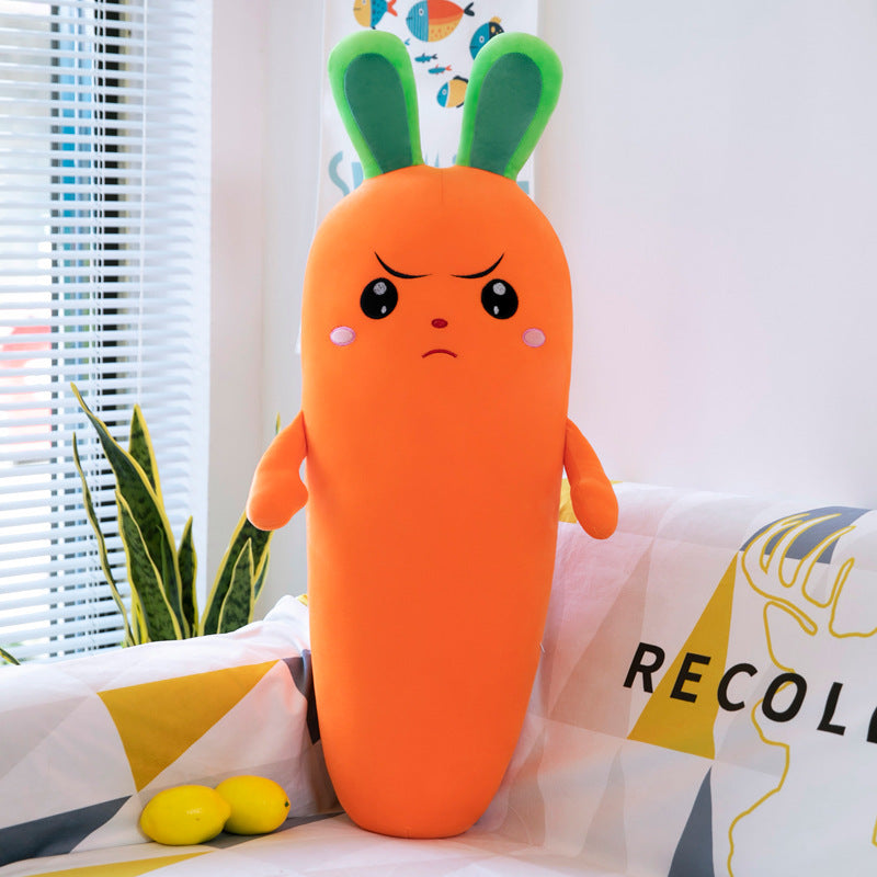 Dessin animé Plante Sourire Carotte Peluche Jouet Simulation Légume Carotte Oreiller Poupées Peluches Douces Pour