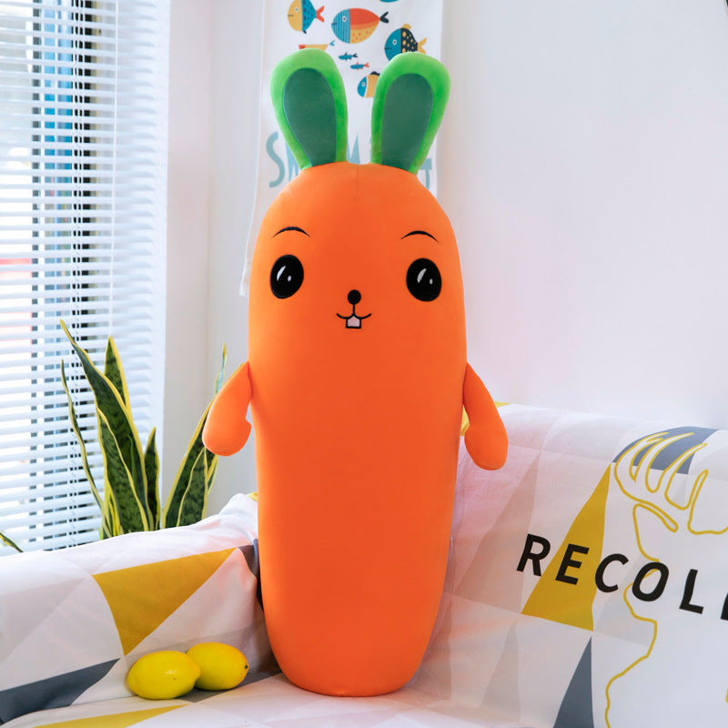 Dessin animé Plante Sourire Carotte Peluche Jouet Simulation Légume Carotte Oreiller Poupées Peluches Douces Pour