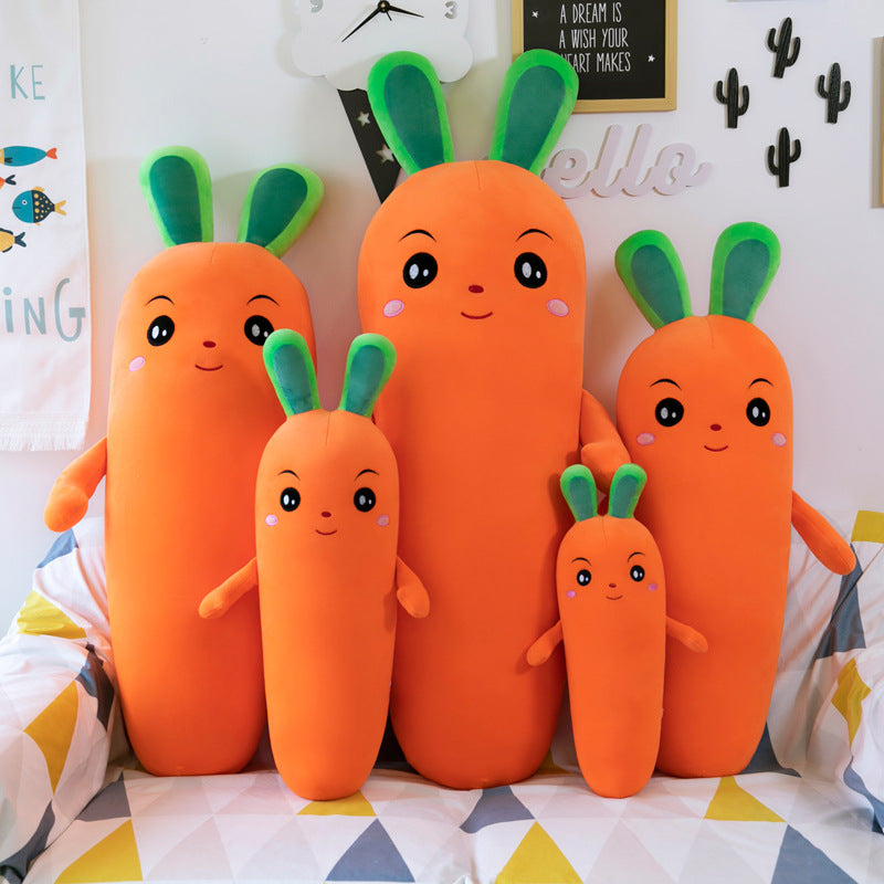 Dessin animé Plante Sourire Carotte Peluche Jouet Simulation Légume Carotte Oreiller Poupées Peluches Douces Pour