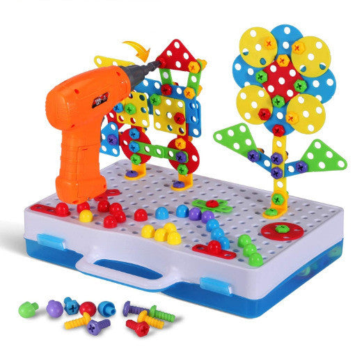 Educational Toys Can Be Assembled Nut Disassembly Electric Drill Tool Box Set Electric