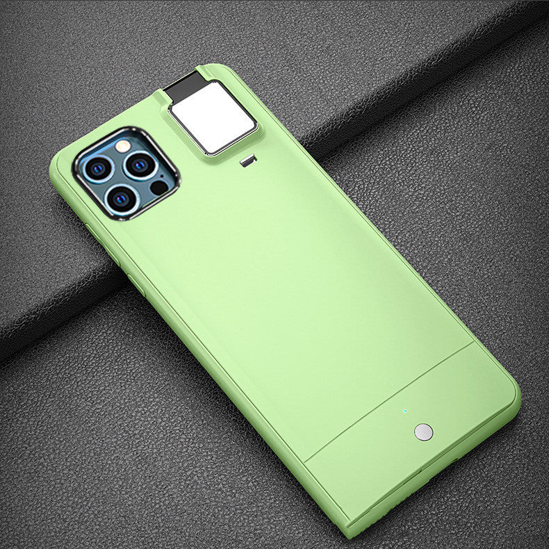 Creative Selfie Fill Light Mobile Phone Case 12pro Protective Cover Beauty Light Mobile Phone Case
