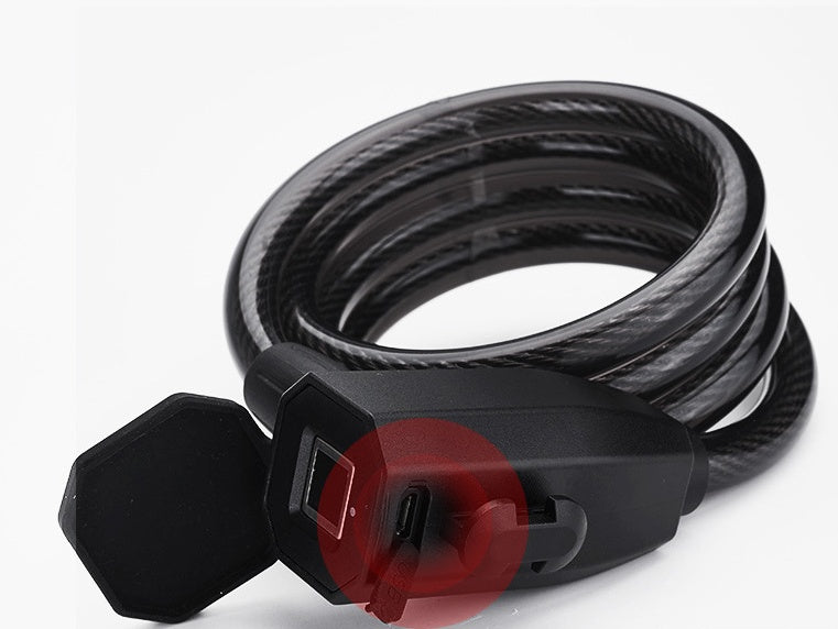 Source Manufacturer Smart Fingerprint Bluetooth Lock Steel Cable Lock Mountain Bike Lock Electric Car Lock Bicycle Lock Scooter Lock