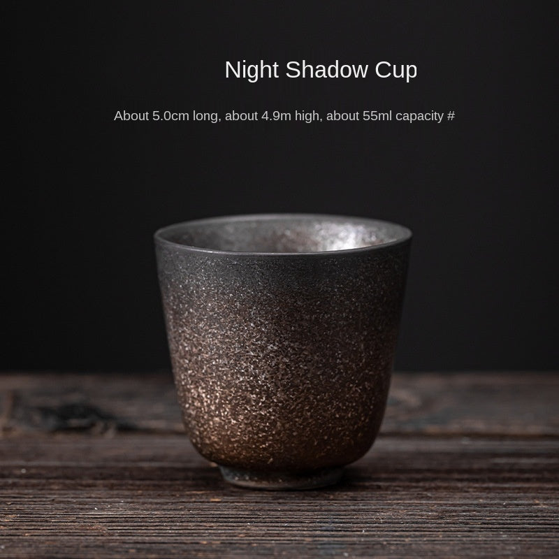 Japanese Gilding Iron Glaze Tea Cup Ceramic