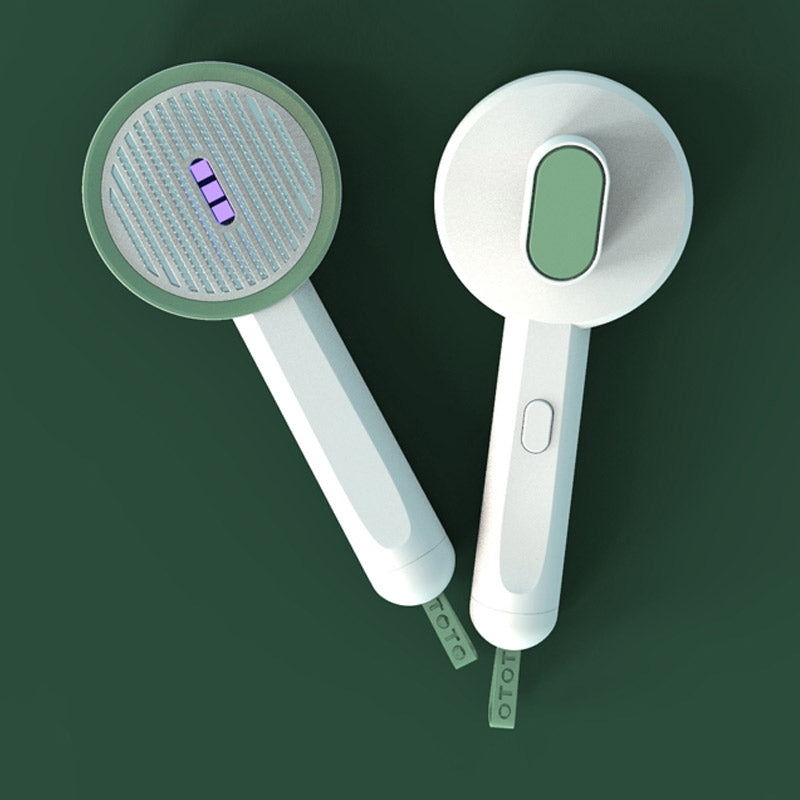 Peigne pour animaux de compagnie 2-en-1 durable et fonctionnel Hoopet Détecteur de mousse de chat UVC Lampe de détection Épilation de chien Brosse pour chat Outils de toilettage