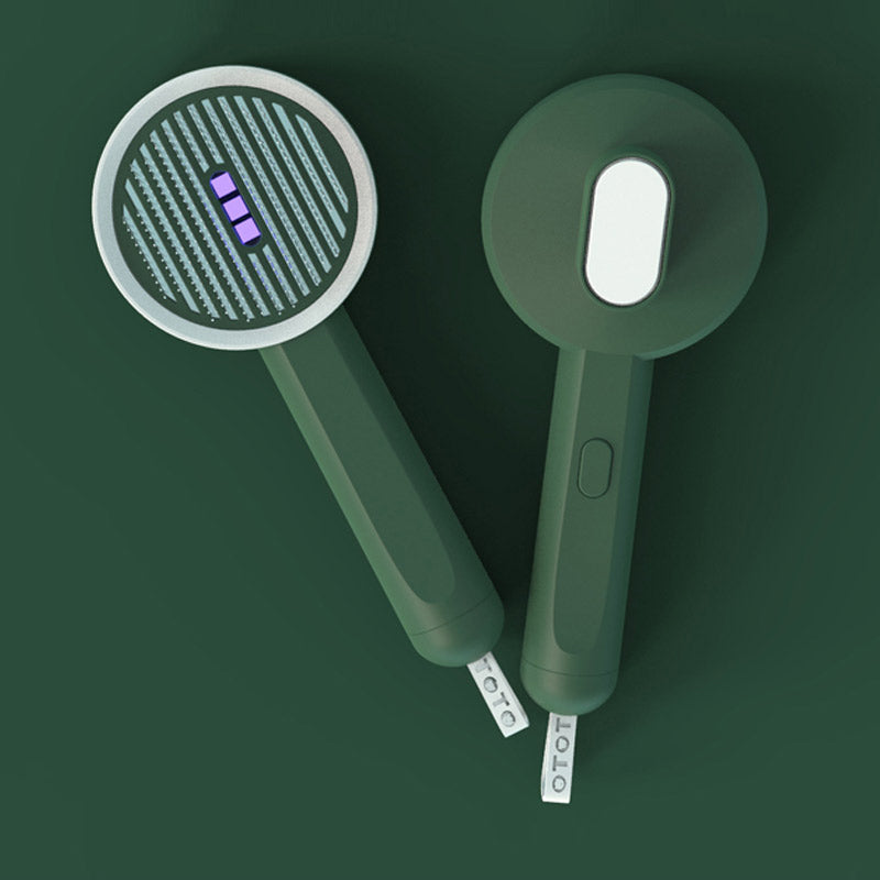 Peigne pour animaux de compagnie 2-en-1 durable et fonctionnel Hoopet Détecteur de mousse de chat UVC Lampe de détection Épilation de chien Brosse pour chat Outils de toilettage