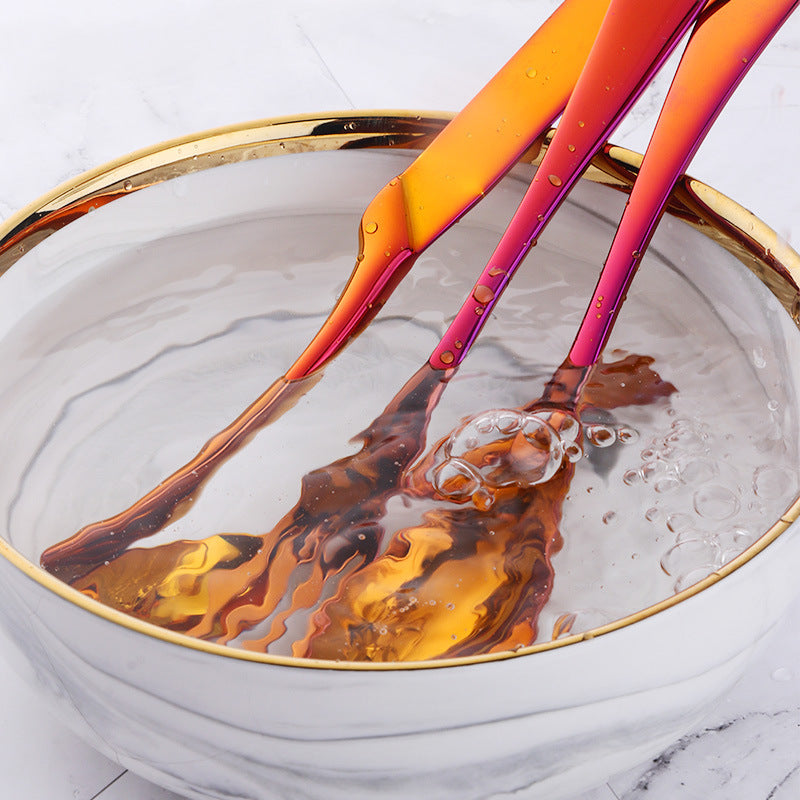 Four-piece stainless steel cutlery