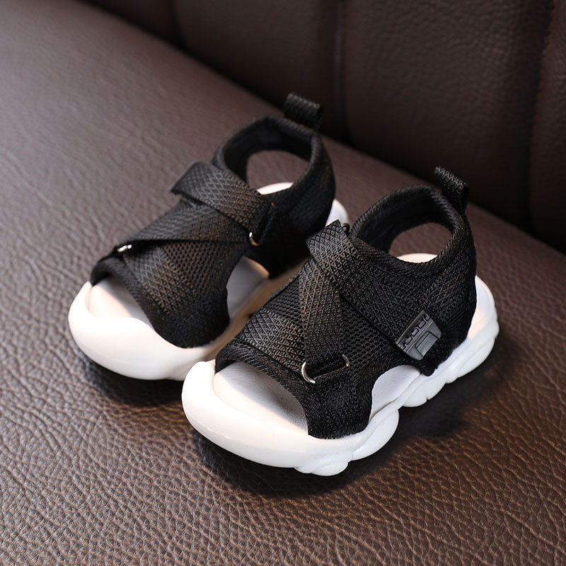 Summer Sandals 0-3 Years Old Baby Baotou Baby Soft-Soled Toddler Shoes Non-Slip